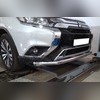 Защита переднего бампера (диаметр трубы 60 мм) Mitsubishi Outlander III 2018-2023
