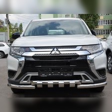 Защита переднего бампера "G" Mitsubishi Outlander III 2018-2023