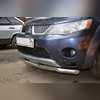 Защита переднего бампера (диаметр трубы 60 мм) Mitsubishi Outlander XL 2006-2009