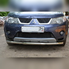 Защита переднего бампера (диаметр трубы 60 мм) Mitsubishi Outlander XL 2006-2009