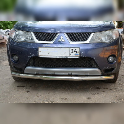 Защита переднего бампера (диаметр трубы 60 мм) Mitsubishi Outlander XL 2006-2009