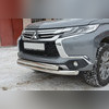 Защита переднего бампера ,овал Mitsubishi Pajero Sport III 2017-2020