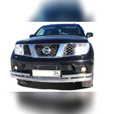 Защита переднего бампера 1 длинная 2 коротких Nissan Pathfinder 2004-2010