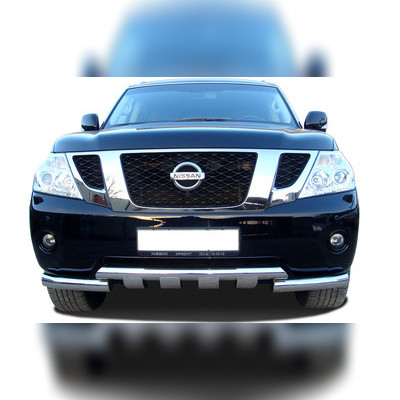 Защита переднего бампера "G" Nissan Patrol 2010-2014