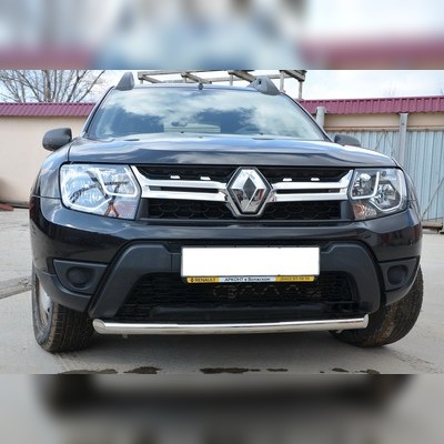 Защита переднего бампера (диаметр трубы 60 мм) Renault Duster 2015-2020