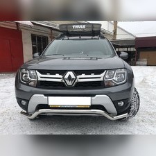 Защита переднего бампера, волна Renault Duster 2015-2020