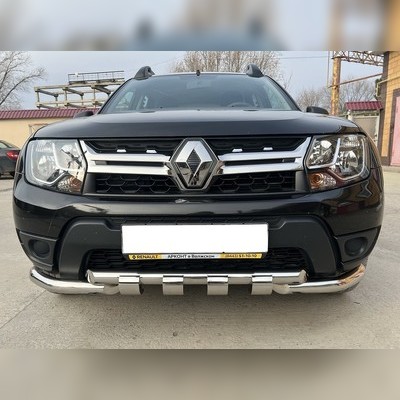 Защита переднего бампера "G" Renault Duster 2015-2020