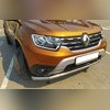 Защита переднего бампера (диаметр трубы 60 мм) Renault Duster 2021-нв