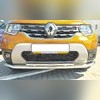 Защита переднего бампера двойная (диаметр трубы 60/42 мм) Renault Duster 2021-нв