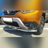 Защита переднего бампера двойная с перемычками Renault Duster 2021-нв