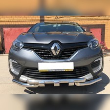 Защита переднего бампера "G" Renault Kaptur 2016-2020