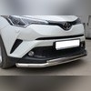 Защита переднего бампера (диаметр трубы 60/42 мм) Toyota C-HR 2018-2023