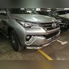 Защита переднего бампера двойная (диаметр трубы 76/60 мм) Toyota Fortuner II 2017-2020