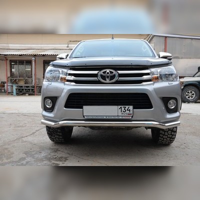 Защита переднего бампера "волна" Toyota Hilux VIII 2015-2020