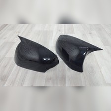 Накладки на зеркала Renault Fluence 2010-2016 (ABS чёрный глянец)