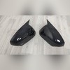 Накладки на зеркала Renault Megane 2008-2016 (ABS чёрный глянец)