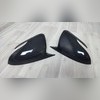 Накладки на зеркала (ABS чёрный глянец) Hyundai Elantra 2016-2020