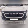 Защита переднего бампера двойная Toyota Land Cruiser 300 2021-нв "GR Sport"