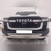 Защита переднего бампера двойная Toyota Land Cruiser 300 2021-нв "GR Sport"