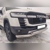 Защита переднего бампера двойная Toyota Land Cruiser 300 2021-нв "GR Sport"