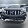 Защита переднего бампера двойная с перемычками Toyota Land Cruiser Prado 150 2013-2017