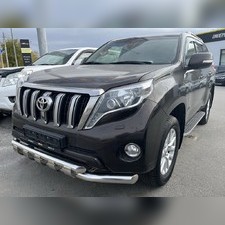 Защита переднего бампера двойная с перемычками Toyota Land Cruiser Prado 150 2013-2017