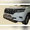 Защита переднего бампера скоба низкая + акула Toyota Land Cruiser Prado 150 2017-2020