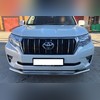 Защита переднего бампера двойная Toyota Land Cruiser Prado 150 2017-2020