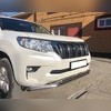 Защита переднего бампера двойная Toyota Land Cruiser Prado 150 2017-2020