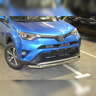 Защита переднего бампера (диаметр трубы 60 мм) Toyota RAV4 (XA40) 2015-2018