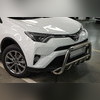 Защита переднего бампера скоба низкая + акула Toyota RAV4 (XA40) 2015-2018