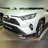Защита переднего бампера (диаметр трубы 60 мм) Toyota RAV4 (XA50) 2019-нв