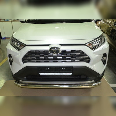 Защита переднего бампера (диаметр трубы 60 мм) Toyota RAV4 (XA50) 2019-нв