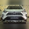 Защита переднего бампера двойная с перемычками Toyota RAV4 (XA50) 2019-нв
