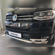 Защита переднего бампера с перемычками Volkswagen T6 Transporter 2015-2019