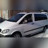 Рейлинги Mercedes Vito (серебристые для средней базы, длина кузова 5 м) с ножками из ABS пластика