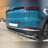 Защита заднего бампера двойная с перемычками Chery Tiggo 7 Pro 2020-нв