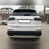 Защита заднего бампера двойная (диаметр трубы 60/42 мм) Chery Tiggo 8 Pro Max 2022-нв