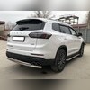 Защита заднего бампера двойная (диаметр трубы 60/42 мм) Chery Tiggo 8 Pro Max 2022-нв