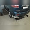 Защита заднего бампера угловая (диаметр трубы 76/42 мм) Chevrolet Trailblazer 2012-2016