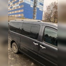 Рейлинги алюминиевые Citroen Jumpy 2007-2017 Long, в штатные места без сверления (серебристые)