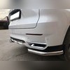 Защита заднего бампера "угловая" (диаметр трубы 60 мм) Haval F7X 2019-2022