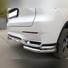 Защита заднего бампера угловая двойная Haval F7X 2019-2022