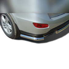 Защита заднего бампера "угловая" (диаметр трубы 60 мм) Hyundai Santa Fe 2010-2012