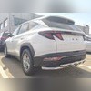 Защита заднего бампера двойная с перемычками Hyundai Tucson IV 2021-нв