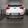 Защита заднего бампера угловая большая Kia Sportage 2010-2015