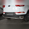 Защита заднего бампера угловая большая Kia Sportage 2010-2015