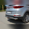 Защита заднего бампера двойная (диаметр трубы 60/42 мм) Kia Sportage 2015-2018