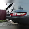 Защита заднего бампера (диаметр трубы 75х42) Kia Sportage 2015-2018