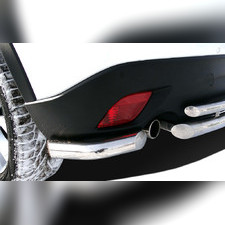 Защита заднего бампера "угловая" (диаметр трубы 60 мм) Mazda CX-5 2011-2017